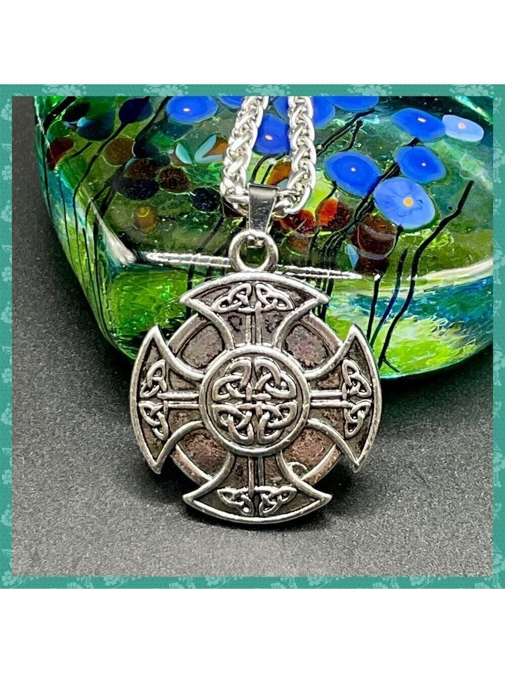 Viking Cross Pendant and Necklace #1198
